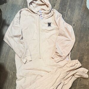 Savage X Fenty Cream Zip-Up Onesie